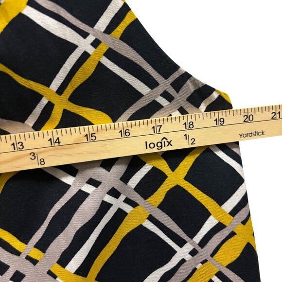 Club Monaco Sleeveless Geometric Pattern Dress Size 8 High Neck - Picture 5 of 7